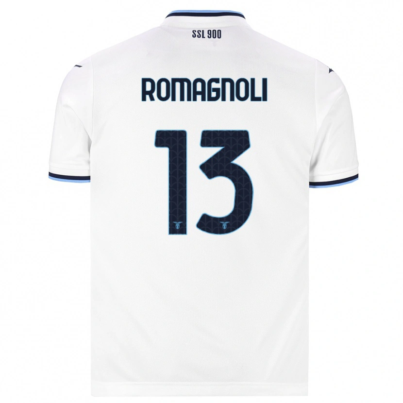Danxen Pánské Alessio Romagnoli #13 Bílá Tmavě Modrá Daleko Hráčské Dresy 2026/27 Dres