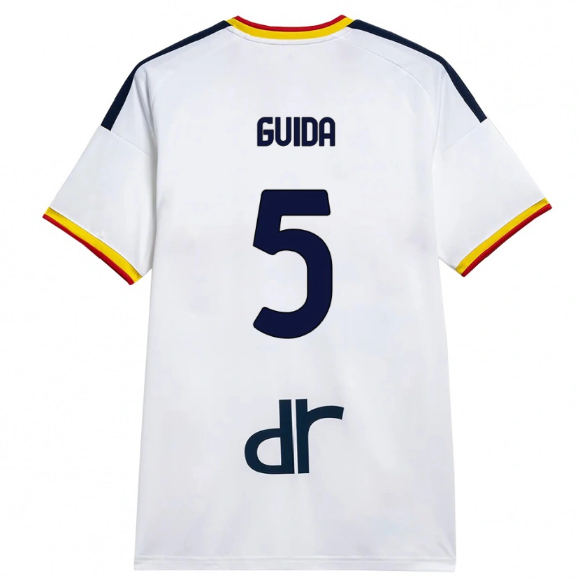 Danxen Pánské Francesco Guida #5 Bílá Žlutá Červená Daleko Hráčské Dresy 2026/27 Dres