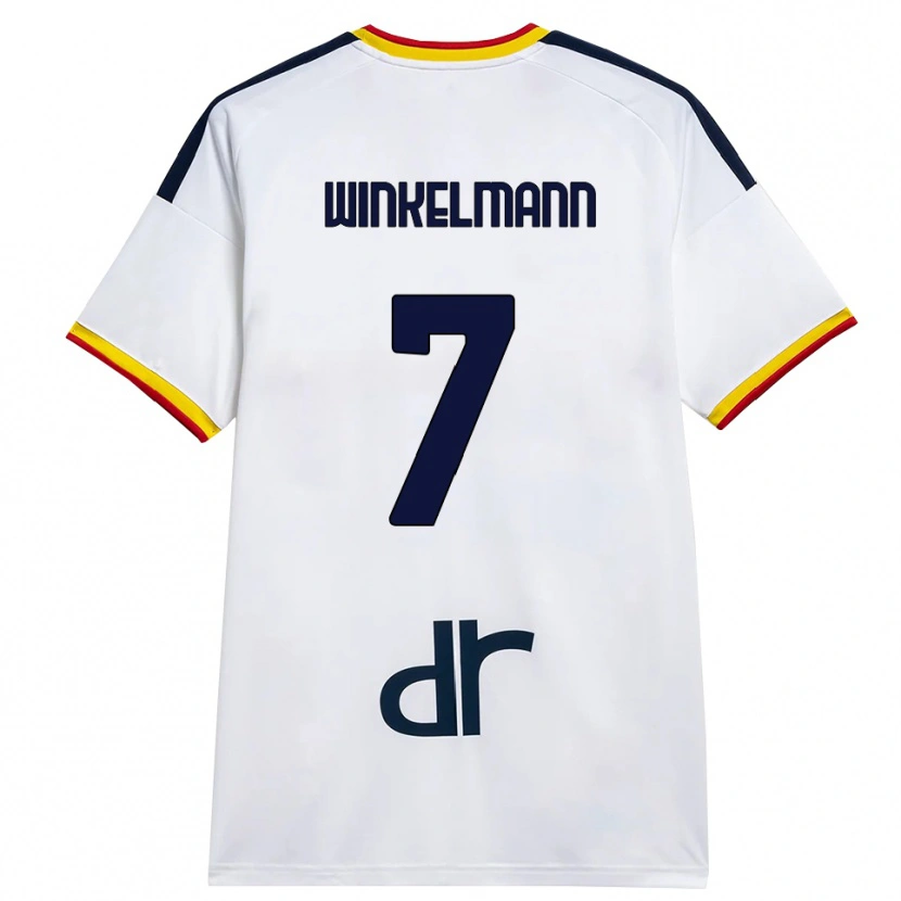 Danxen Pánské Till Winkelmann #7 Bílá Žlutá Červená Daleko Hráčské Dresy 2026/27 Dres