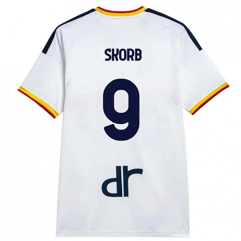 Danxen Pánské Filip Skorb #9 Bílá Žlutá Červená Daleko Hráčské Dresy 2026/27 Dres