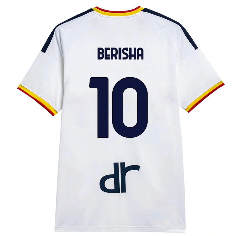 Danxen Pánské Medon Berisha #10 Bílá Žlutá Červená Daleko Hráčské Dresy 2026/27 Dres