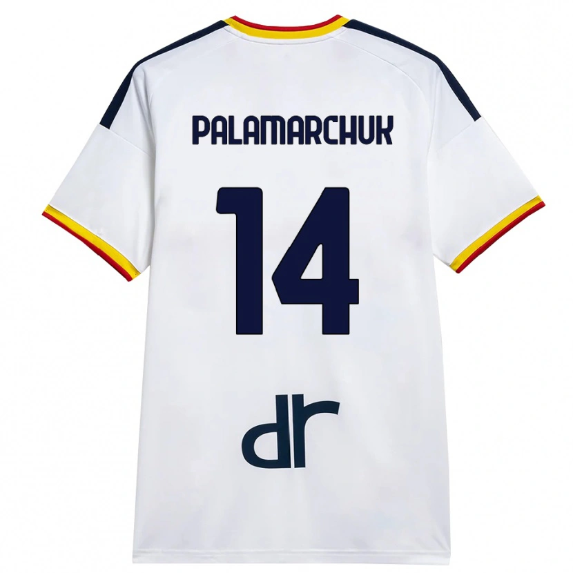 Danxen Pánské Cristiano Palamarchuk #14 Bílá Žlutá Červená Daleko Hráčské Dresy 2026/27 Dres