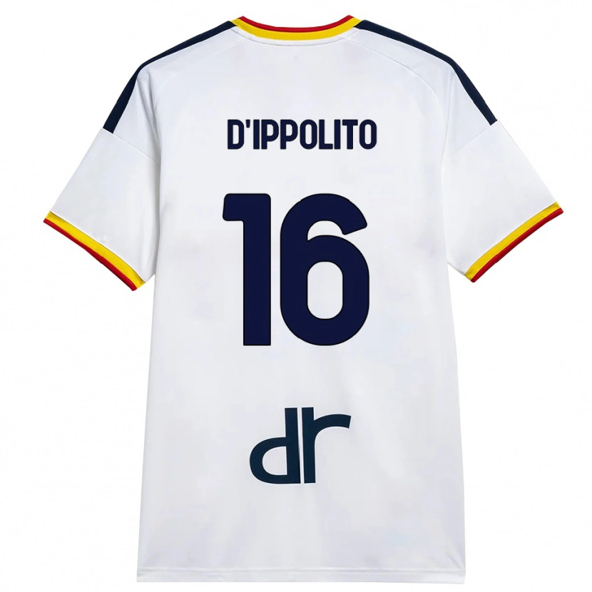 Danxen Pánské Nicola D'ippolito #16 Bílá Žlutá Červená Daleko Hráčské Dresy 2026/27 Dres