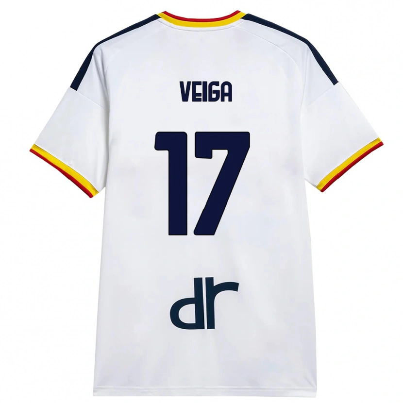 Danxen Pánské Danilo Veiga #17 Bílá Žlutá Červená Daleko Hráčské Dresy 2026/27 Dres