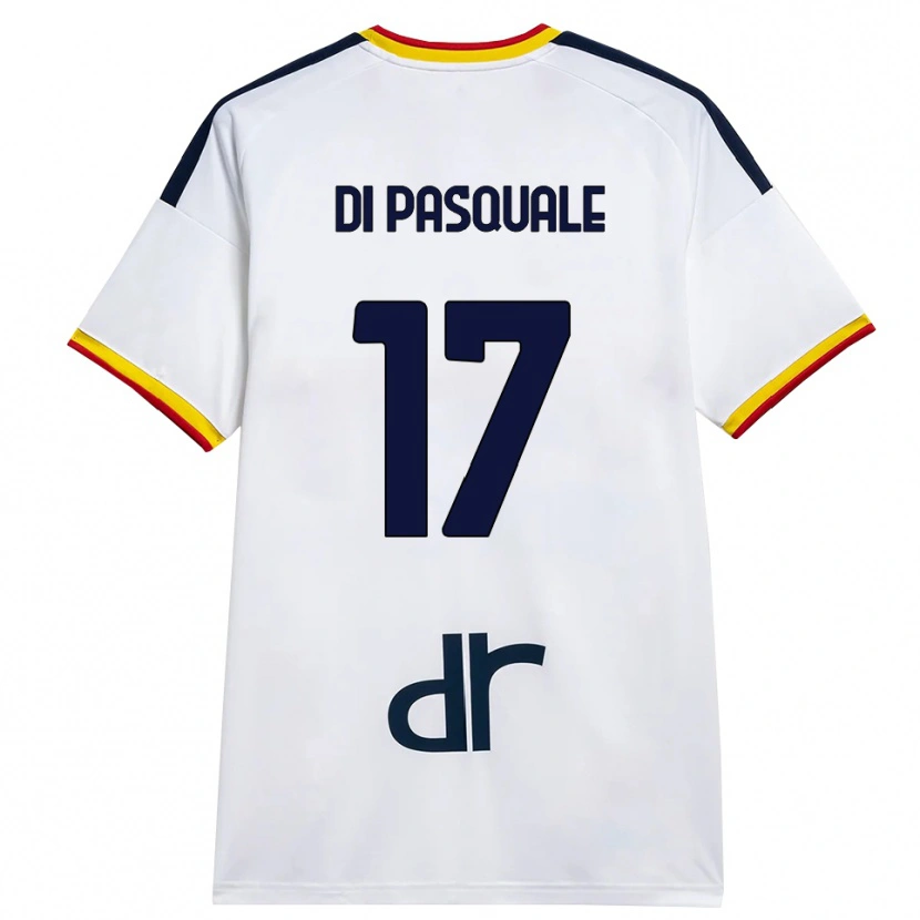 Danxen Pánské Alessandro Di Pasquale #17 Bílá Žlutá Červená Daleko Hráčské Dresy 2026/27 Dres