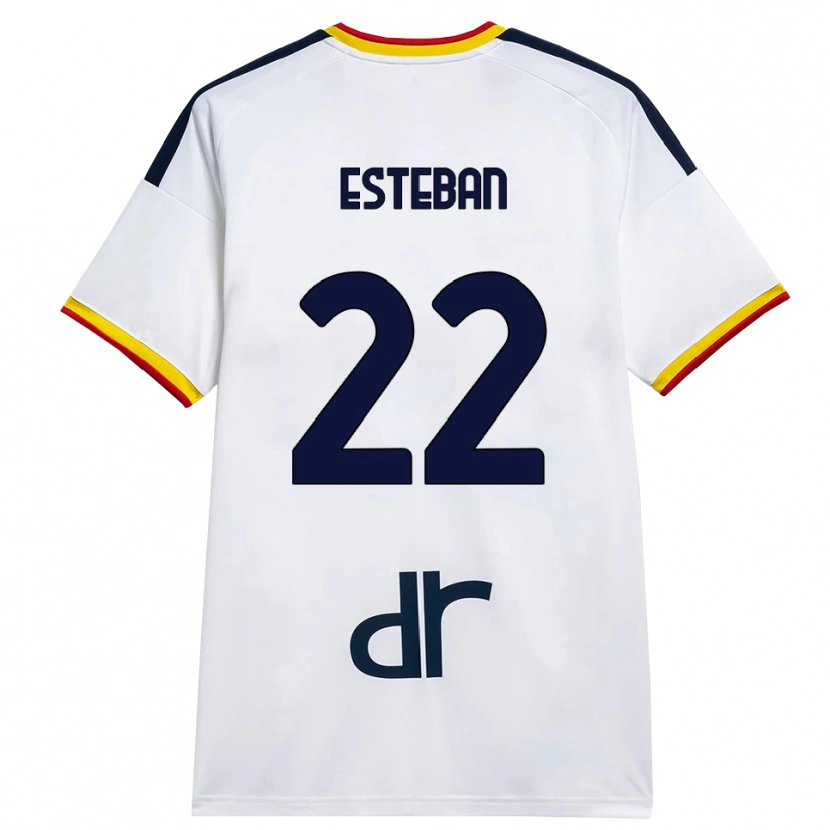Danxen Pánské Paco Esteban #22 Bílá Žlutá Červená Daleko Hráčské Dresy 2026/27 Dres
