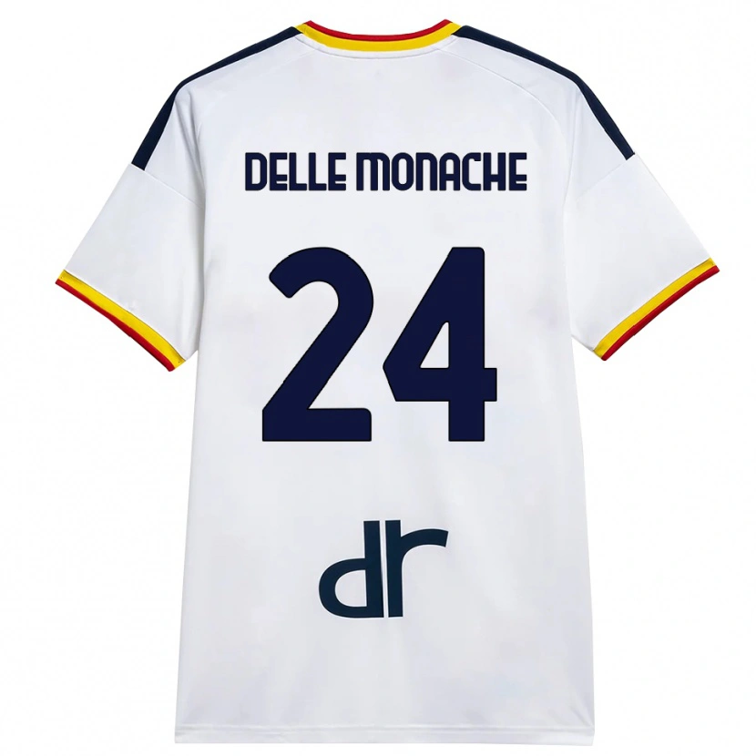 Danxen Pánské Marco Delle Monache #24 Bílá Žlutá Červená Daleko Hráčské Dresy 2026/27 Dres