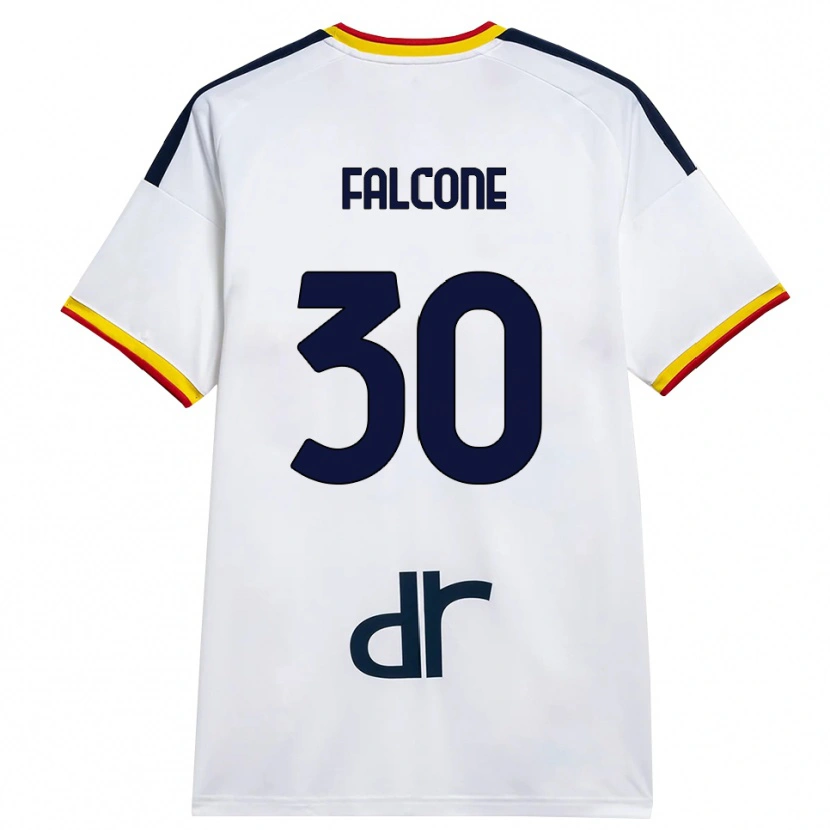Danxen Pánské Wladimiro Falcone #30 Bílá Žlutá Červená Daleko Hráčské Dresy 2026/27 Dres