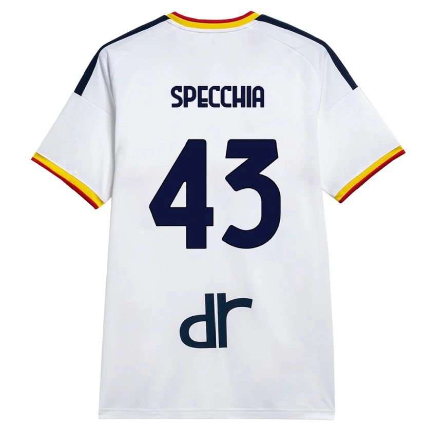 Danxen Pánské Marco Specchia #43 Bílá Žlutá Červená Daleko Hráčské Dresy 2026/27 Dres