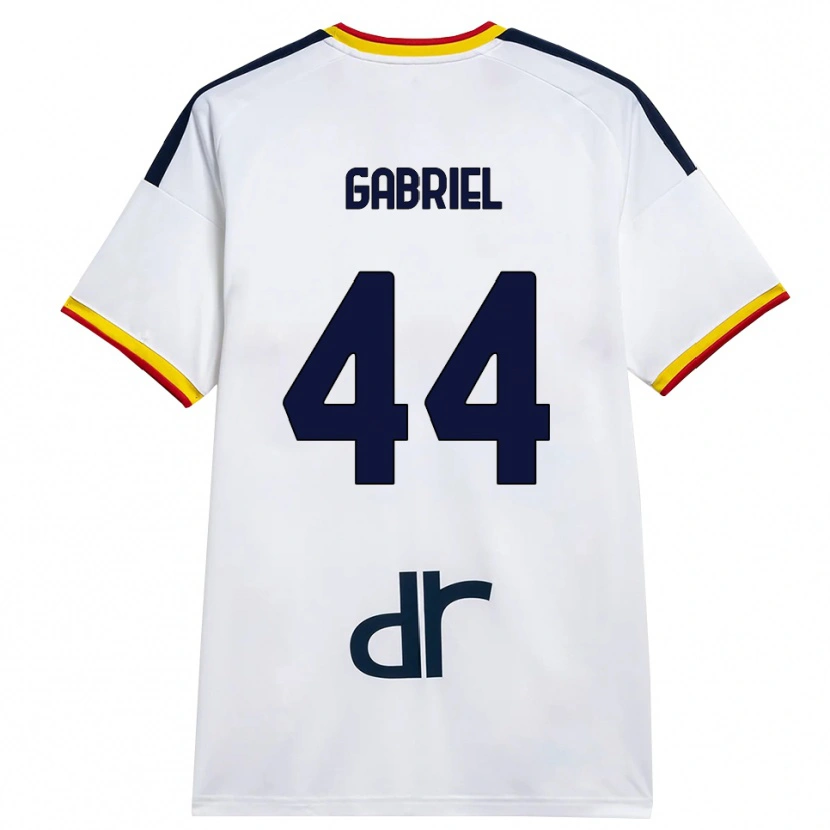 Danxen Pánské Tiago Gabriel #44 Bílá Žlutá Červená Daleko Hráčské Dresy 2026/27 Dres