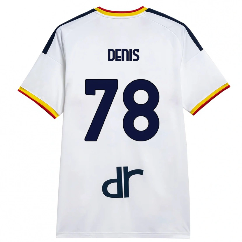 Danxen Pánské Max Denis #78 Bílá Žlutá Červená Daleko Hráčské Dresy 2026/27 Dres