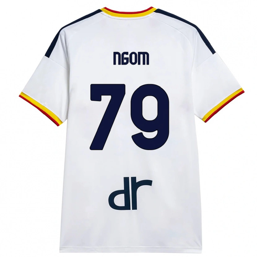 Danxen Pánské Oumar Ngom #79 Bílá Žlutá Červená Daleko Hráčské Dresy 2026/27 Dres