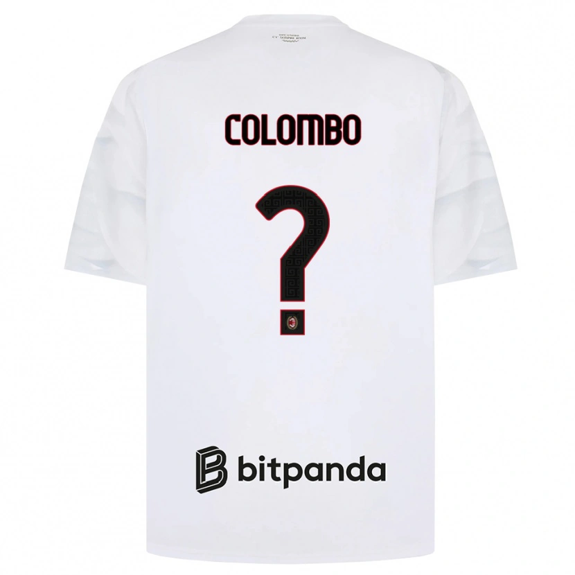 Danxen Pánské Tommaso Colombo #0 Bílá Červená Černá Daleko Hráčské Dresy 2026/27 Dres