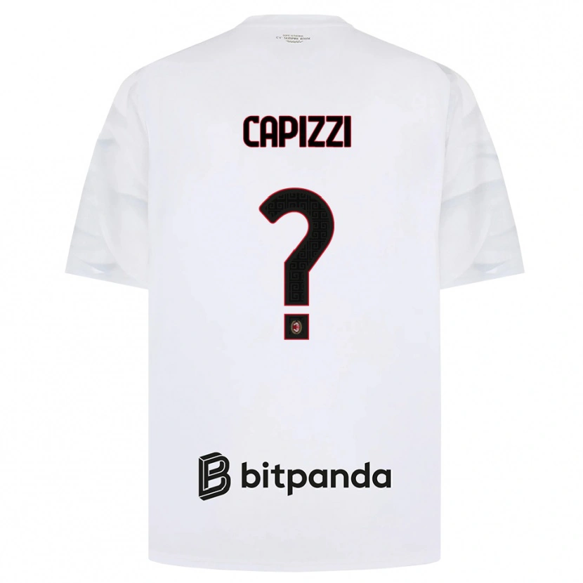 Danxen Pánské Edoardo Capizzi #0 Bílá Červená Černá Daleko Hráčské Dresy 2026/27 Dres