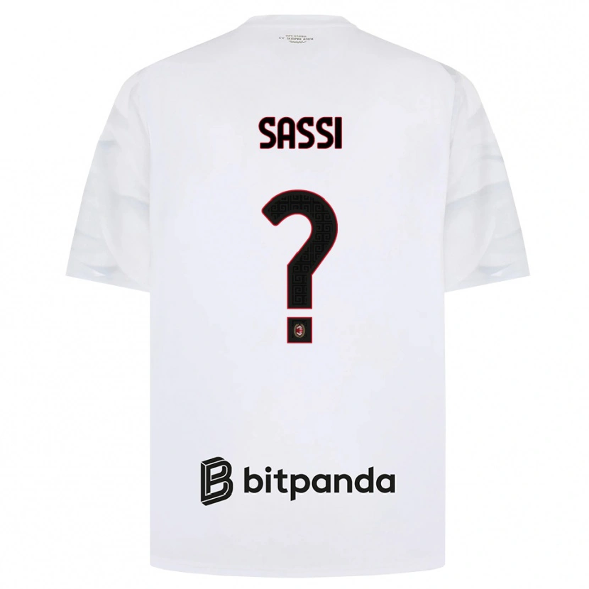 Danxen Pánské Simone Sassi #0 Bílá Červená Černá Daleko Hráčské Dresy 2026/27 Dres