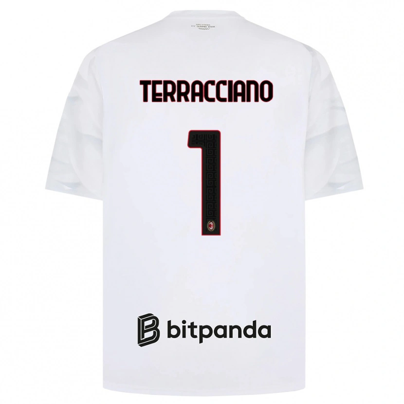 Danxen Pánské Pietro Terracciano #1 Bílá Červená Černá Daleko Hráčské Dresy 2026/27 Dres