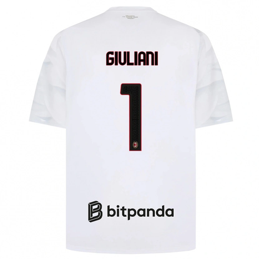 Danxen Pánské Laura Giuliani #1 Bílá Červená Černá Daleko Hráčské Dresy 2026/27 Dres