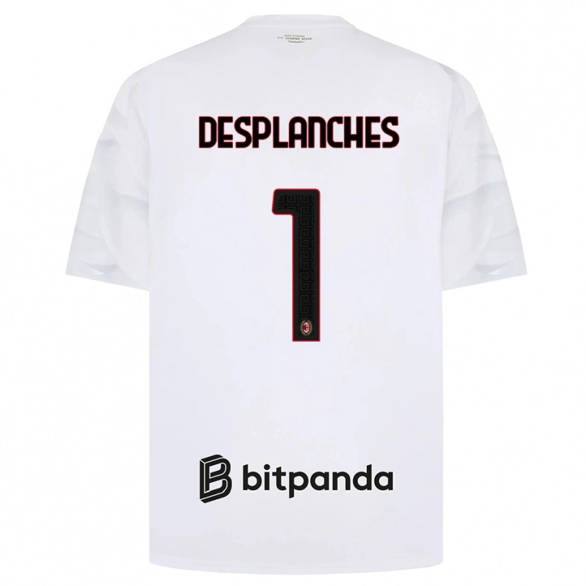 Danxen Pánské Sebastiano Desplanches #1 Bílá Červená Černá Daleko Hráčské Dresy 2026/27 Dres