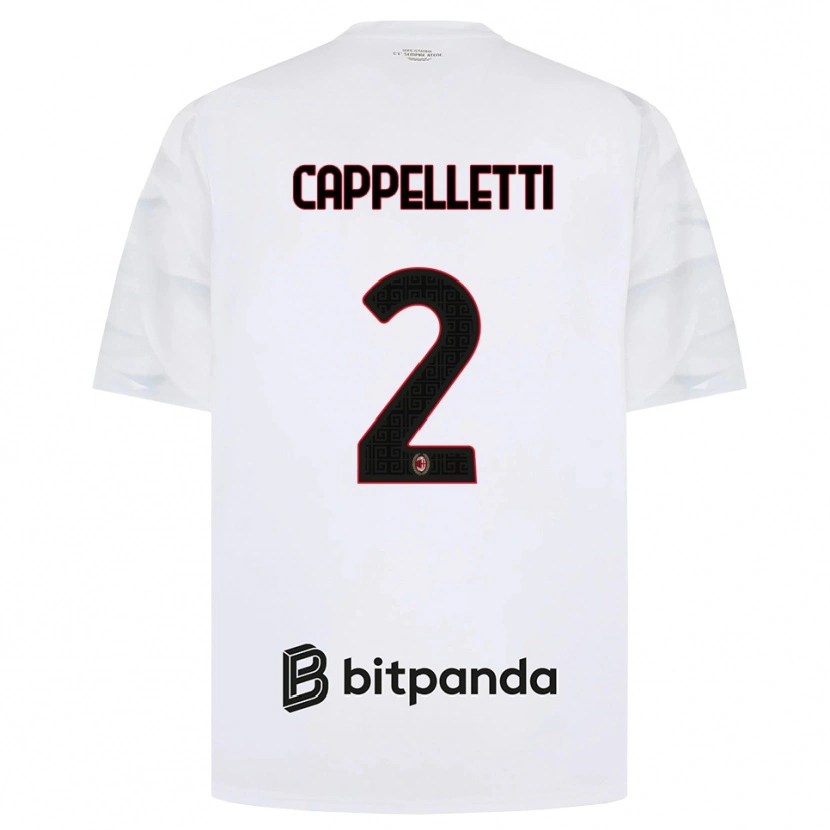 Danxen Pánské Mattia Cappelletti #2 Bílá Červená Černá Daleko Hráčské Dresy 2026/27 Dres