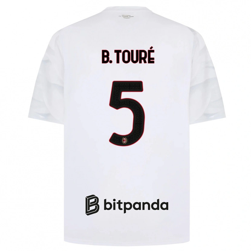Danxen Pánské Fode Ballo-Toure #5 Bílá Červená Černá Daleko Hráčské Dresy 2026/27 Dres