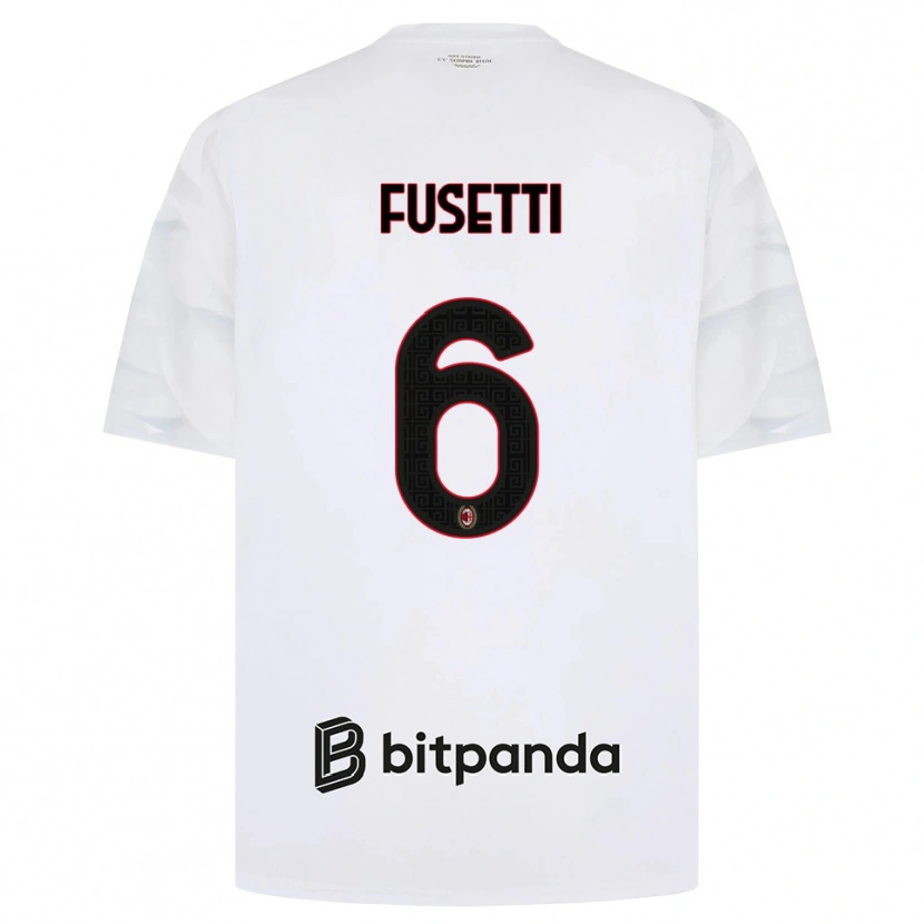 Danxen Pánské Laura Fusetti #6 Bílá Červená Černá Daleko Hráčské Dresy 2026/27 Dres