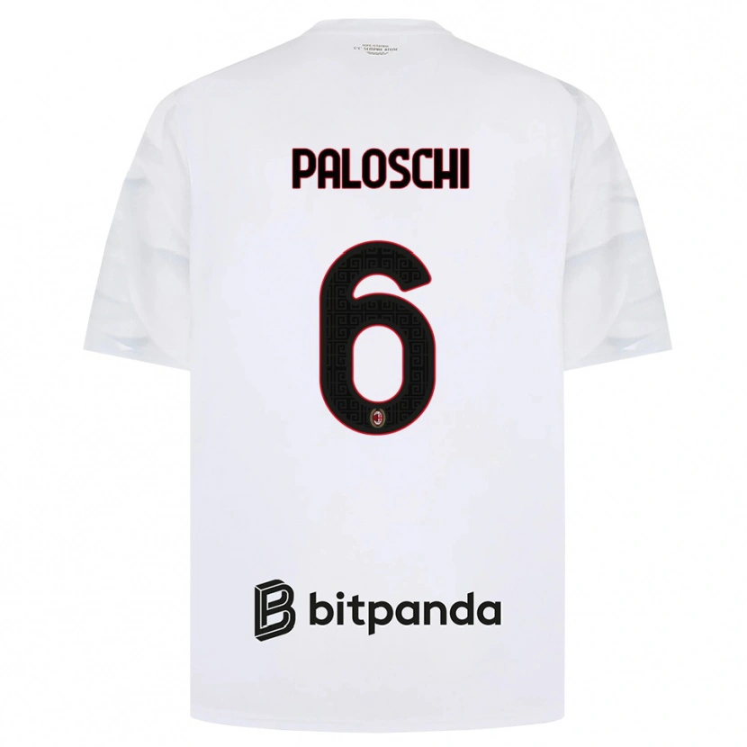 Danxen Pánské Dorian Paloschi #6 Bílá Červená Černá Daleko Hráčské Dresy 2026/27 Dres
