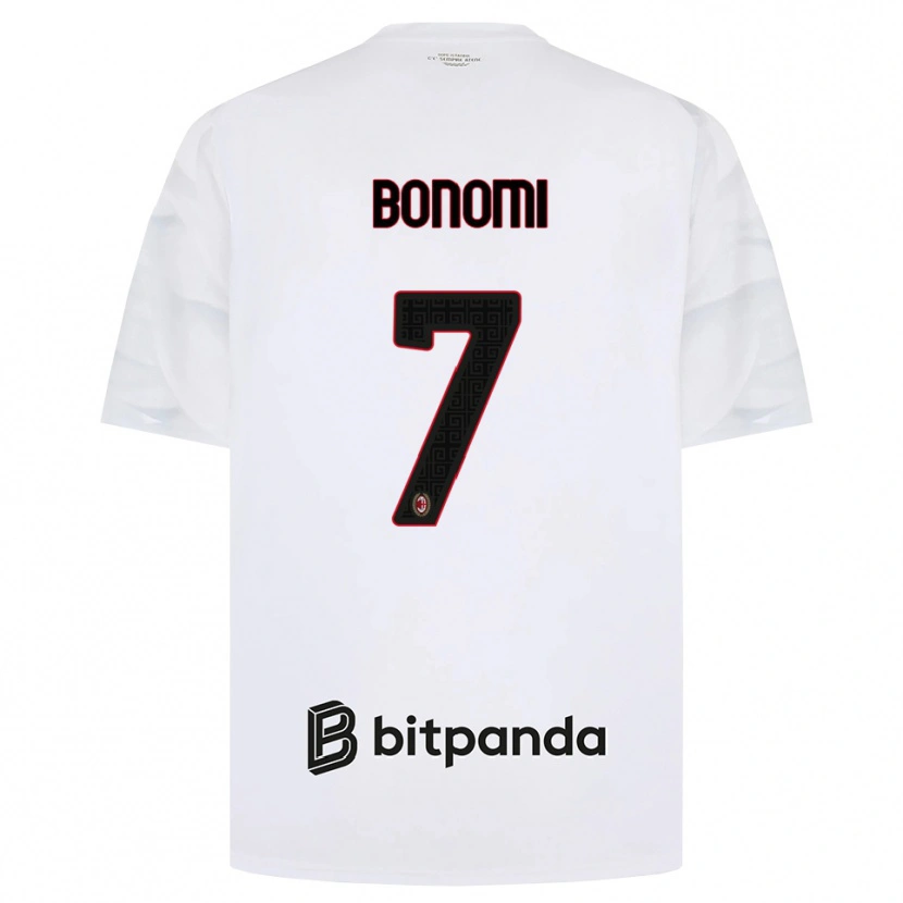 Danxen Pánské Alessandro Bonomi #7 Bílá Červená Černá Daleko Hráčské Dresy 2026/27 Dres