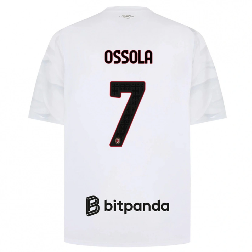 Danxen Pánské Lorenzo Ossola #7 Bílá Červená Černá Daleko Hráčské Dresy 2026/27 Dres