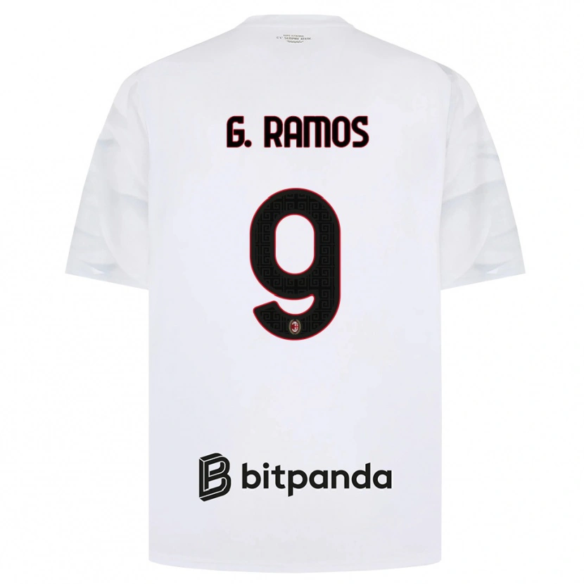 Danxen Pánské Gonçalo Ramos #9 Bílá Červená Černá Daleko Hráčské Dresy 2026/27 Dres