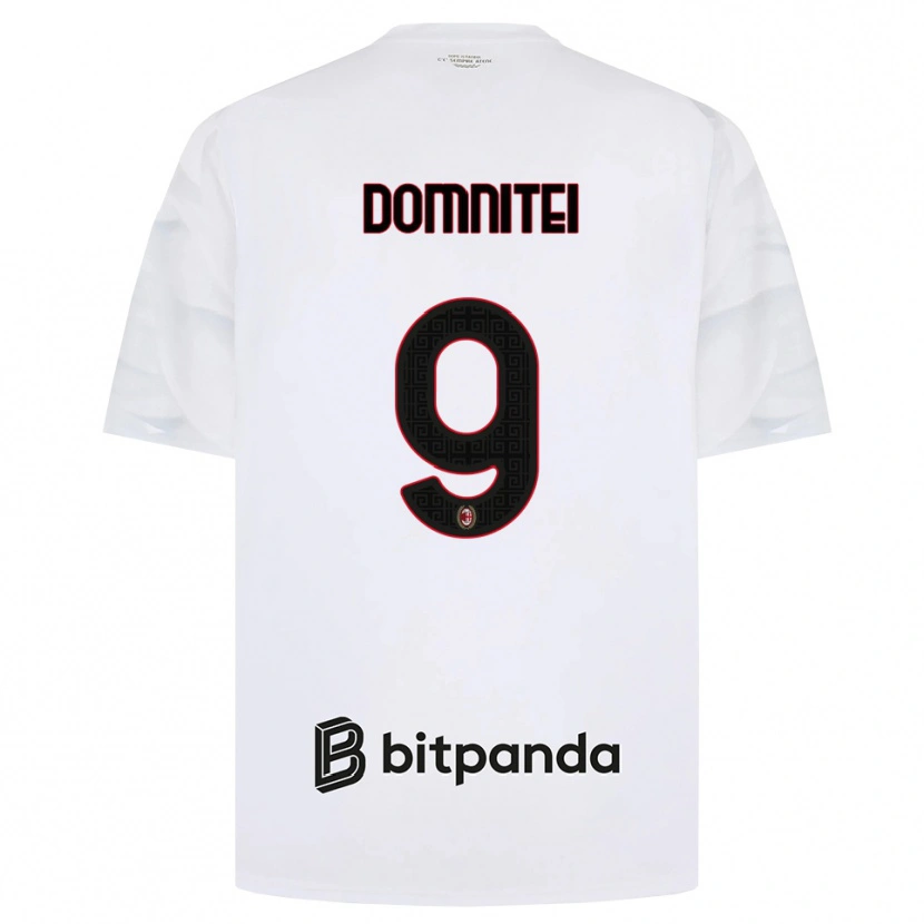 Danxen Pánské Francesco Domniței #9 Bílá Červená Černá Daleko Hráčské Dresy 2026/27 Dres