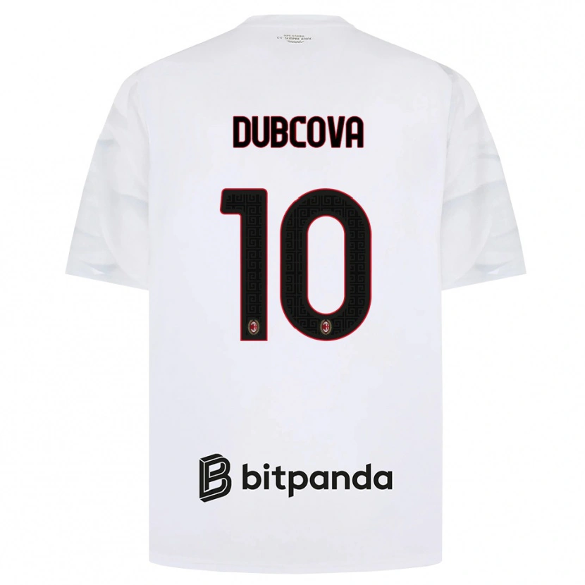 Danxen Pánské Kamila Dubcova #10 Bílá Červená Černá Daleko Hráčské Dresy 2026/27 Dres