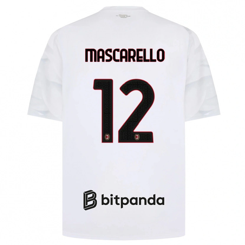 Danxen Pánské Marta Mascarello #12 Bílá Červená Černá Daleko Hráčské Dresy 2026/27 Dres