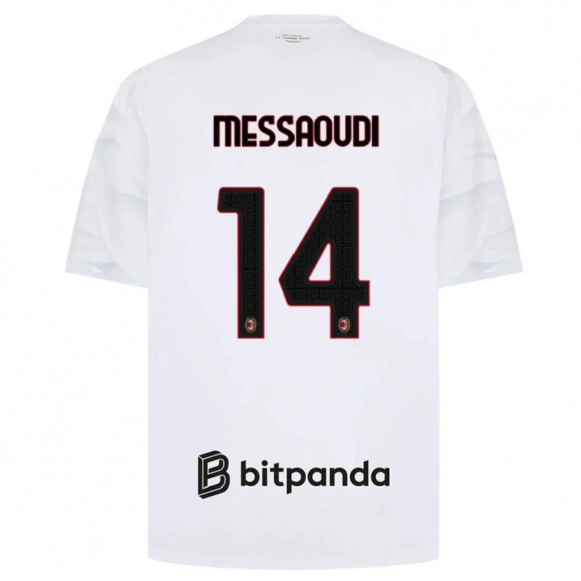 Danxen Pánské Yanis Messaoudi #14 Bílá Červená Černá Daleko Hráčské Dresy 2026/27 Dres