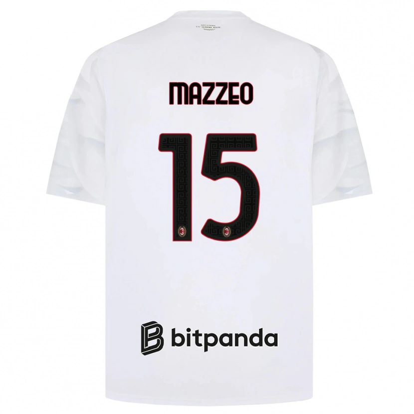 Danxen Pánské Kevin Mazzeo #15 Bílá Červená Černá Daleko Hráčské Dresy 2026/27 Dres