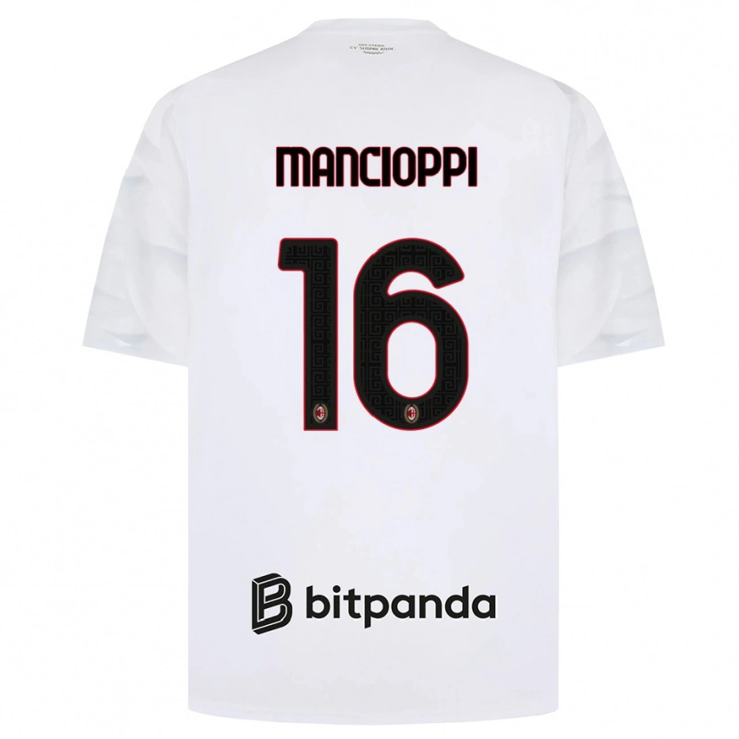 Danxen Pánské Tommaso Mancioppi #16 Bílá Červená Černá Daleko Hráčské Dresy 2026/27 Dres