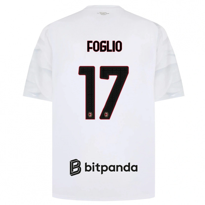 Danxen Pánské Christian Foglio #17 Bílá Červená Černá Daleko Hráčské Dresy 2026/27 Dres
