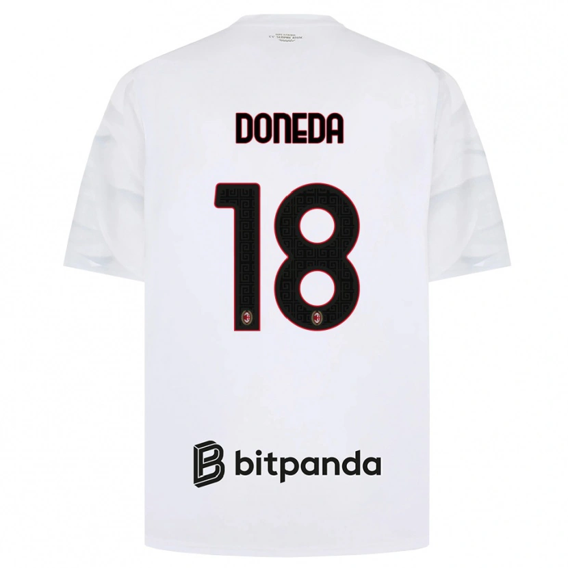 Danxen Pánské Paolo Doneda #18 Bílá Červená Černá Daleko Hráčské Dresy 2026/27 Dres