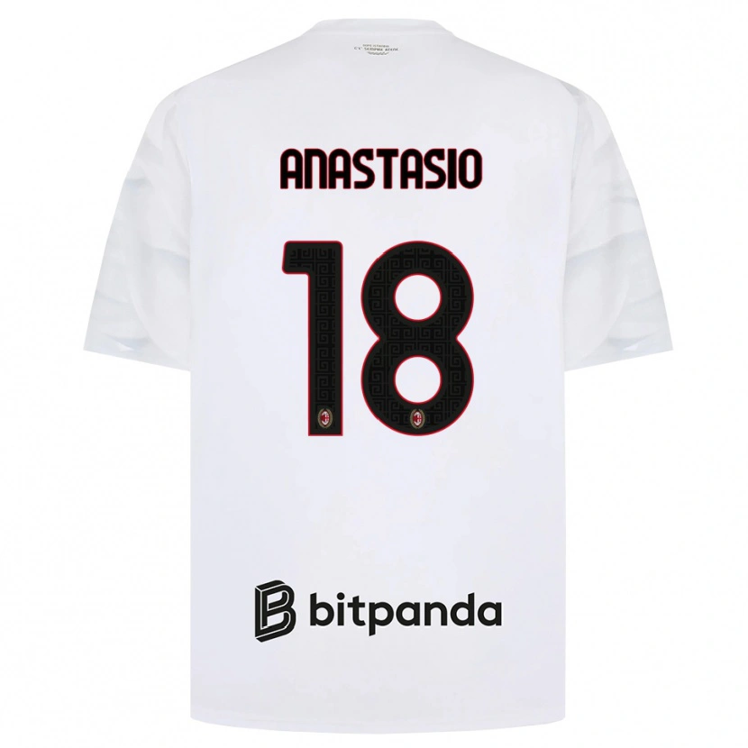 Danxen Pánské Max Anastasio #18 Bílá Červená Černá Daleko Hráčské Dresy 2026/27 Dres