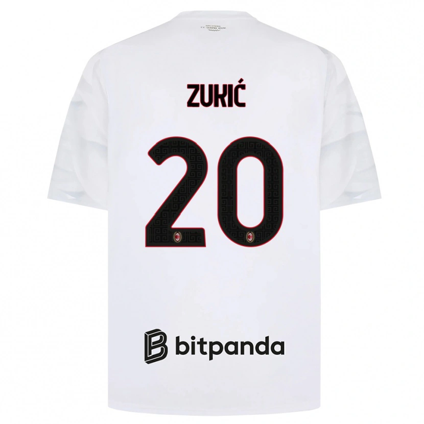 Danxen Pánské Damir Zukic #20 Bílá Červená Černá Daleko Hráčské Dresy 2026/27 Dres