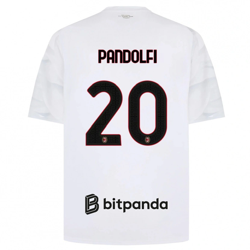 Danxen Pánské Fabio Pandolfi #20 Bílá Červená Černá Daleko Hráčské Dresy 2026/27 Dres