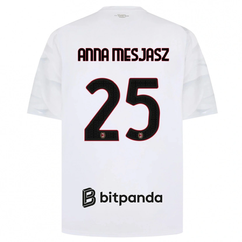 Danxen Pánské Małgorzata Anna Mesjasz #25 Bílá Červená Černá Daleko Hráčské Dresy 2026/27 Dres