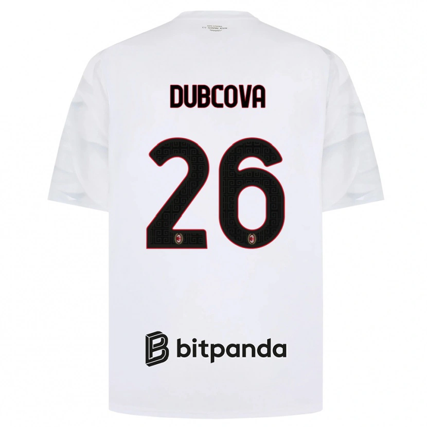 Danxen Pánské Michaela Dubcova #26 Bílá Červená Černá Daleko Hráčské Dresy 2026/27 Dres