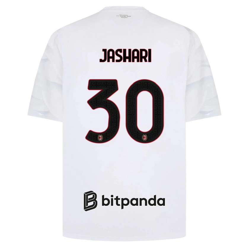 Danxen Pánské Ardon Jashari #30 Bílá Červená Černá Daleko Hráčské Dresy 2026/27 Dres