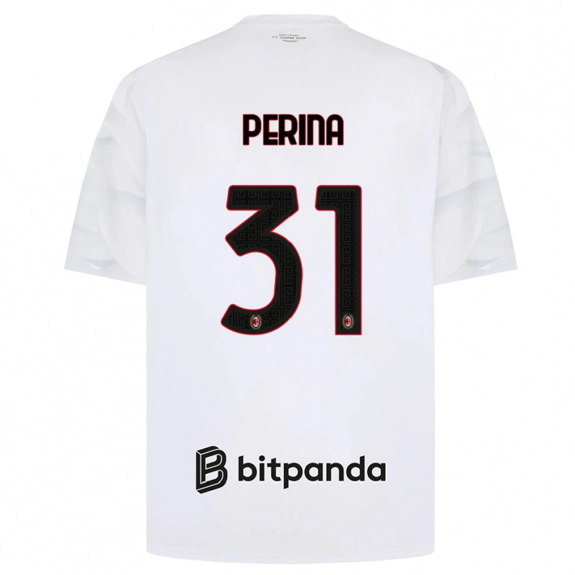 Danxen Pánské Gioele Perina #31 Bílá Červená Černá Daleko Hráčské Dresy 2026/27 Dres