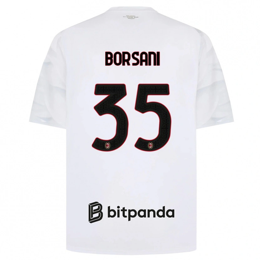 Danxen Pánské Emanuele Borsani #35 Bílá Červená Černá Daleko Hráčské Dresy 2026/27 Dres