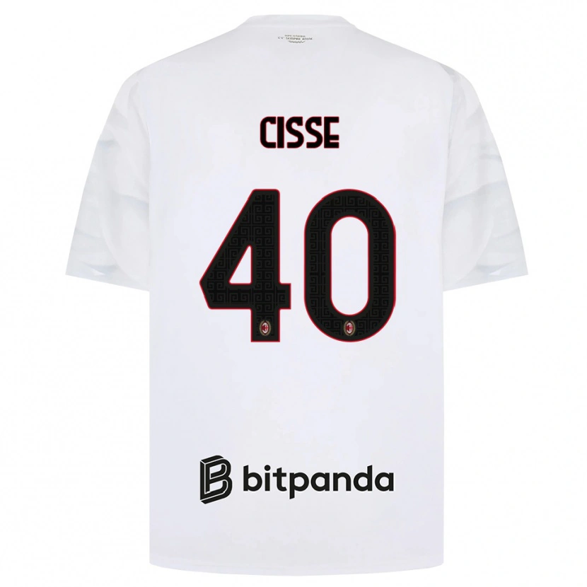 Danxen Pánské El Hadji Malick Cissé #40 Bílá Červená Černá Daleko Hráčské Dresy 2026/27 Dres