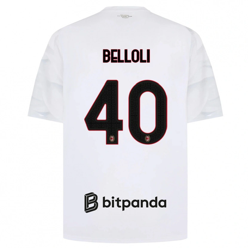 Danxen Pánské Sofia Belloli #40 Bílá Červená Černá Daleko Hráčské Dresy 2026/27 Dres