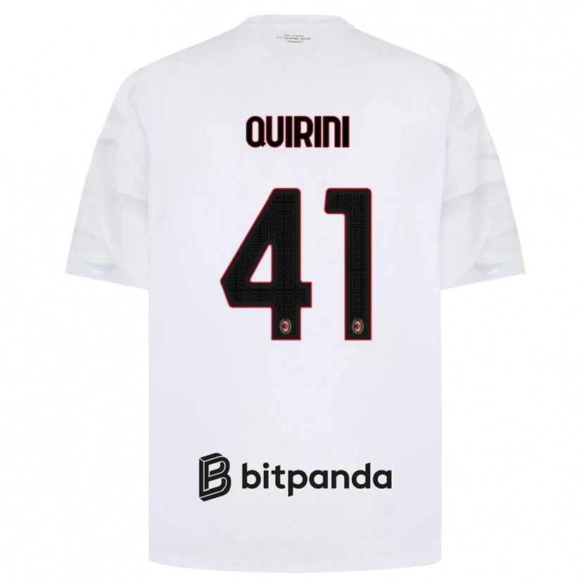 Danxen Pánské Ettore Quirini #41 Bílá Červená Černá Daleko Hráčské Dresy 2026/27 Dres