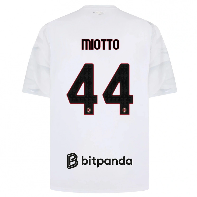 Danxen Pánské Giorgia Miotto #44 Bílá Červená Černá Daleko Hráčské Dresy 2026/27 Dres