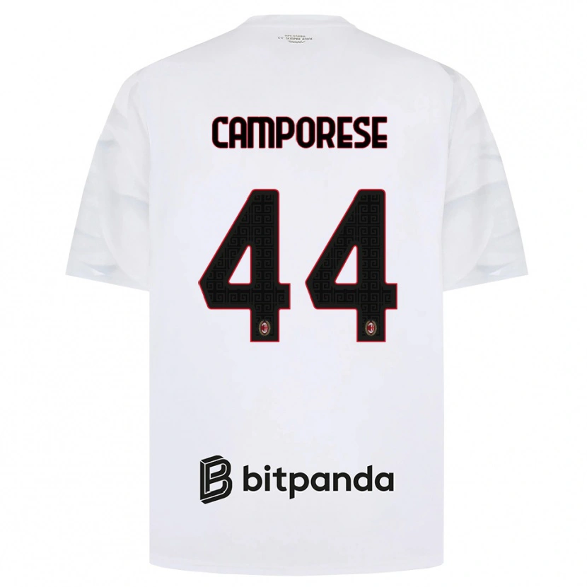 Danxen Pánské Michele Camporese #44 Bílá Červená Černá Daleko Hráčské Dresy 2026/27 Dres
